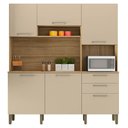 Ver imagem 1 de Armário de Cozinha Compacta 180cm Turim K02 Freijó/Vanilla - Mpozenato