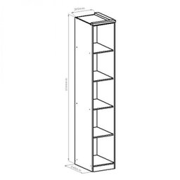 Módulo de Guarda Roupa 1 Porta Elegance  - 6
