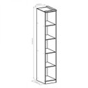Ver imagem 6 de Módulo de Guarda Roupa 1 Porta Elegance