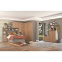 Ver imagem 4 de Módulo de Guarda Roupa 1 Porta Elegance Cinza/Níquel/Angelin