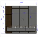 Ver imagem 6 de Painel Bancada Suspensa Para TV Até 60 Polegadas Trend Preto Fosco/Cinamomo/Ripado - Bechara