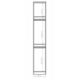 Módulo de Guarda Roupa 1 Porta Elegance  - 8