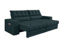 Ver imagem 3 de Sofá Oscar Plus 2,30m Retrátil e Reclinável Suede Petróleo - Xflex