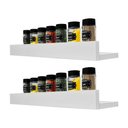 Ver imagem 2 de Kit 2 Prateleiras Porta Temperos 50 x 10cm Branco