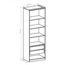 Ver imagem 7 de Módulo de Guarda Roupa 2 Portas 2 Gavetas Elegance Bege/Angelin/Blanc
