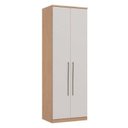 Ver imagem 2 de Módulo de Guarda Roupa 2 Portas 2 Gavetas Elegance Bege/Angelin/Blanc