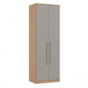 Ver imagem 2 de Módulo de Guarda Roupa 2 Portas 2 Gavetas Elegance Bege/Angelin/Níquel