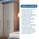 Ver imagem 7 de Módulo de Guarda Roupa 2 Portas 2 Gavetas Elegance Bege/Angelin/Níquel
