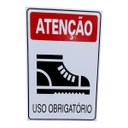 Ver imagem 1 de Placa de Sinalização Obrigatorio Uso Bota Sapato Segurança
