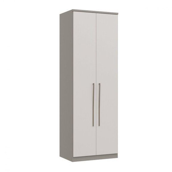 Módulo de Guarda Roupa 2 Portas 2 Gavetas Elegance Cinza/Niquel/Blanc Módulo de Guarda Roupa 2 Portas 2 Gavetas Elegance Cinza/Niquel/Blanc