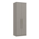 Ver imagem 2 de Módulo de Guarda Roupa 2 Portas 2 Gavetas Elegance Cinza/Níquel