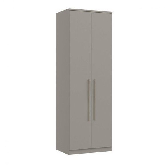 Módulo de Guarda Roupa 2 Portas 2 Gavetas Elegance Cinza/Níquel Módulo de Guarda Roupa 2 Portas 2 Gavetas Elegance Cinza/Níquel