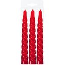 Ver imagem 1 de Kit 3 Vela Decoração Natalina Vermelha Torcida 20cm