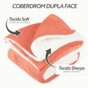 Ver imagem 4 de Coberdrom Casal Queen Toque Lã de Carneiro Sherpa/manta Salmão