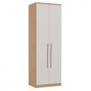 Ver imagem 1 de Módulo de Guarda Roupa 2 Portas 2 Gavetas com Cabideiro Elegance Bege/Angelin/Blanc