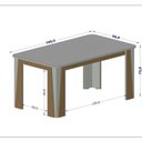 Ver imagem 3 de Conjunto de Mesa com 6 Cadeiras Opera Marrom/Carvalho/Fendi