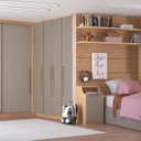 Ver imagem 3 de Módulo de Guarda Roupa 2 Portas 2 Gavetas com Cabideiro Elegance