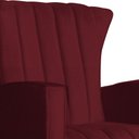 Ver imagem 4 de Poltrona Balanço C/ Puff Melinda Suede Vermelho Bordo - Lm Decor