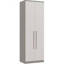 Ver imagem 2 de Módulo de Guarda-Roupa 2 Portas 2 Gavetas com Cabideiro Elegance Cinza/Niquel/Blanc