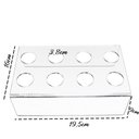 Ver imagem 4 de Suporte de cone acrílico com 8 buracos Make Laser Suporte para doces transparente Branco