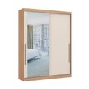 Ver imagem 2 de Módulo de Guarda Roupa 2 Portas 2 Gavetas Espelhado Elegance Bege/Angelin/Blanc