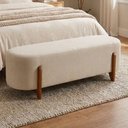 Ver imagem 2 de Puff Recamier Organico Imperial 140 cm Linho Bege Impo