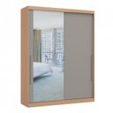 Ver imagem 2 de Módulo de Guarda Roupa 2 Portas 2 Gavetas Espelhado Elegance Bege/Angelin/Níquel