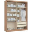 Ver imagem 3 de Módulo de Guarda Roupa 2 Portas 2 Gavetas Espelhado Elegance