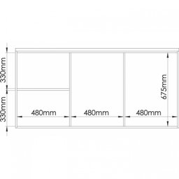 Ponte Modulada Casal 3 Portas Elegance  - 4