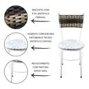 Ver imagem 2 de 2 Cadeiras Brancas para Cozinha Viena Cappuccino Premium:Floral Gelo