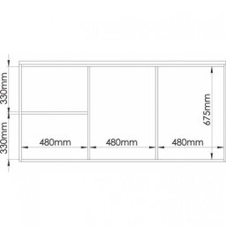 Ponte Modulada Casal 3 Portas Elegance  - 5