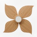 Ver imagem 4 de Ventilador de Teto Natuvent Flower Led 4 Pás Madeira Freijó
