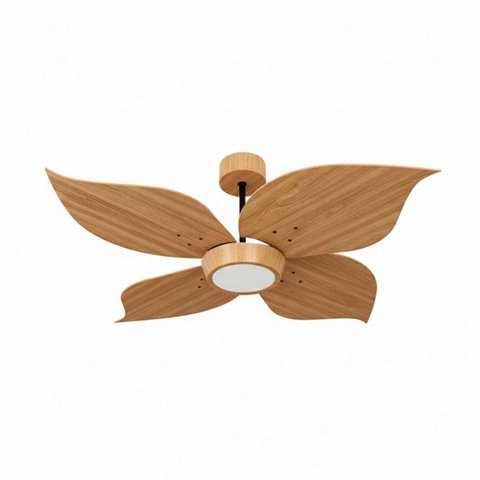 Ventilador de Teto Natuvent Flower Led 4 Pás Madeira Freijó