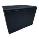 Ver imagem 2 de Puff Baú C- Botão Banqueta Suede Organizar Decorar 55cm Preto