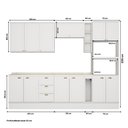 Ver imagem 5 de Armário de Cozinha Completa C Balcão Milla Dreamer Carraro Branco