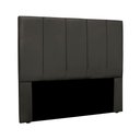Ver imagem 1 de Cabeceira Solteiro Anya para Cama Box Fixação no Box Mdf-mdp Suede Cinza Loja Sheep