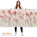 Ver imagem 3 de Kit 3 Quadros Retangulares - Tulipas Rosas (pintura)