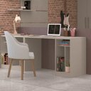 Ver imagem 2 de Escrivaninha Mesa Escritório Reta Office Elegance 90cm Níquel Cinza