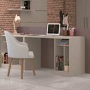 Ver imagem 2 de Escrivaninha Mesa Escritório Reta Office Elegance 90cm Níquel Cinza