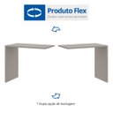 Ver imagem 5 de Escrivaninha Mesa Escritório Reta Office Elegance 90cm Níquel Cinza