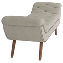 Ver imagem 5 de Puff Recamier Decorativo com Tachas 195 Cm Santorini Bouclê Creme - Lyam Decor