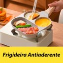 Ver imagem 4 de Frigideira Antiaderente Ovo 3 em 1 Divisorias Hamburguer Cozinha:bege