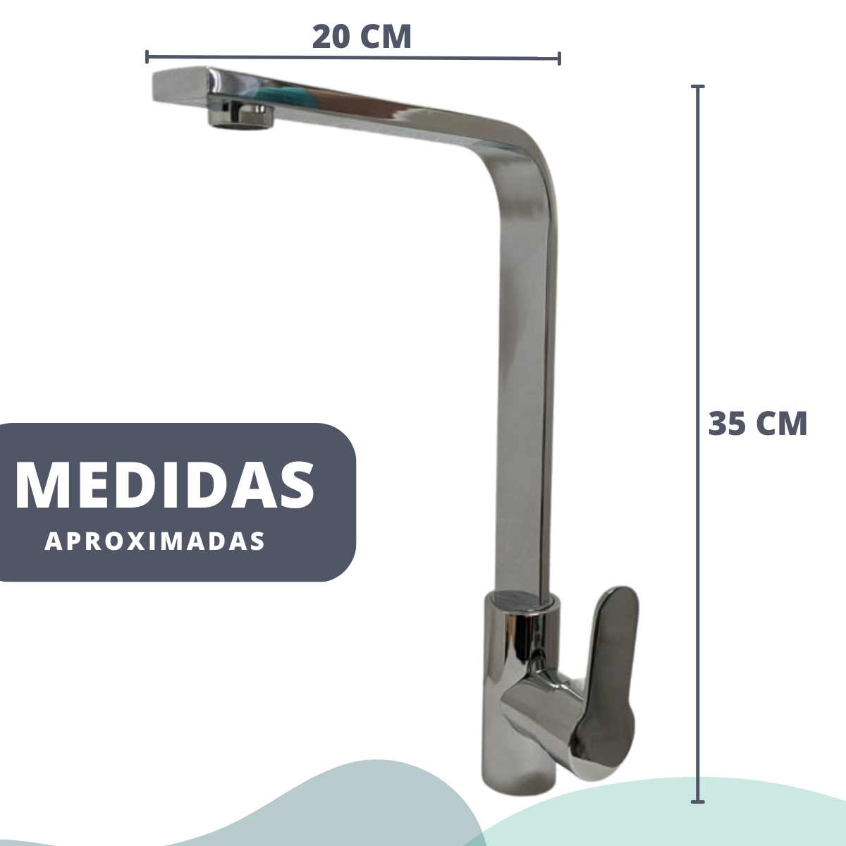 Torneira Cozinha Banheiro Bancada Monocomando Água Quente e Fria Misturador - 2