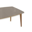 Ver imagem 6 de Mesa Jantar Mira Madeira Maciça c/ Tampo Madeirado c/ Vidro 170x90cm Carvalho/Off White Kappesberg
