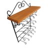 kit 2 suporte porta copos cozinha ferro madeira artesanato mineiro - 5