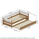 Ver imagem 3 de Bicama Solteiro Casatema MadeiraOriginals em Madeira Maciça Aria Casatema MadeiraOriginals Marrom/Nogueira/Branco