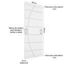 Ver imagem 3 de Porta Frisada R20c 210x80cm Reforço Duplo Pintura Uv Pronta:cerejeira