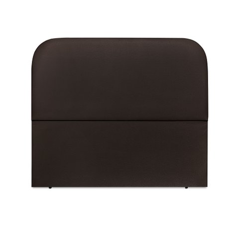 Cabeceira Estofada Casal Alana 140cm Courino Marrom