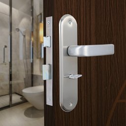 Fechadura para Porta de Banheiro com Espelho Napoli 40mm MGM - 3