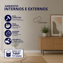 Ver imagem 2 de Tinta Acrílica Premium Fosco 3.6L Cor Concreto Antimofo Baixo Odor Durín